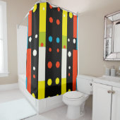 Rideaux De Douche Rayures et points (En situation)