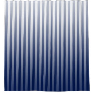 Rideaux De Douche Rayures graduées par indigo