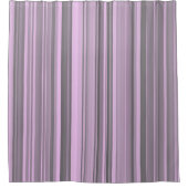 Rideaux De Douche Rayures Gris Violet (Devant)