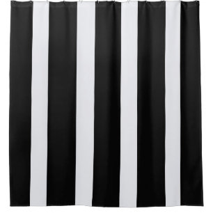 Rideaux De Douche Rayures noires et blanches