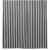 Rideaux De Douche Rayures noires nautiques (Devant)