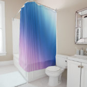 Rideaux De Douche rayures, ombre, dégradé rose (En situation)