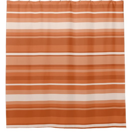 Rideaux De Douche Rayures orange (Devant)