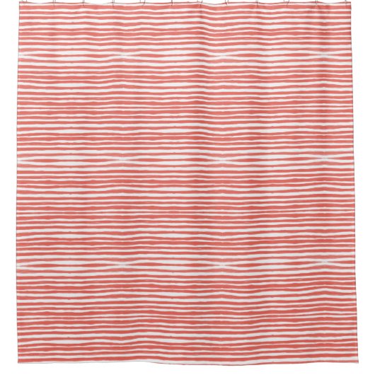 Rideaux De Douche Rayures orange, lignes (Devant)