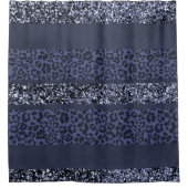 Rideaux De Douche Rayures Pailletées Léopard Glam 5 (Devant)