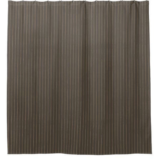 Rideaux De Douche rayures rétro Brown (Devant)