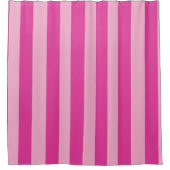 Rideaux De Douche Rayures roses  (Devant)