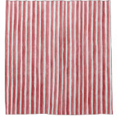 Rideaux De Douche Rayures rouges et blanches (Devant)