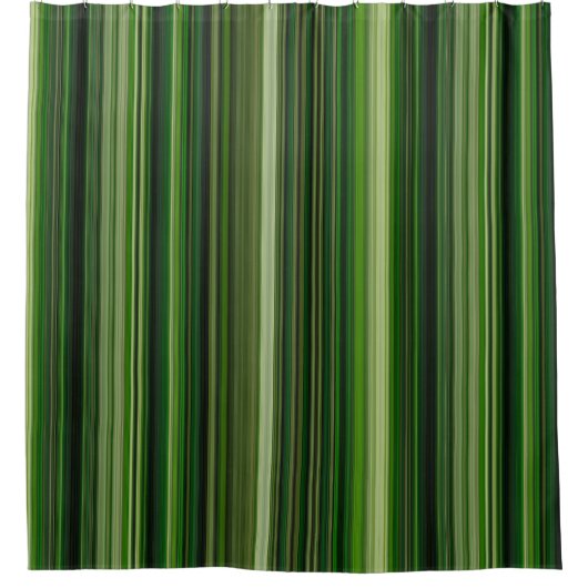 Rideaux De Douche Rayures vert foncé (Devant)