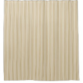 Rideaux De Douche Rayures verticales beige et marron (Devant)