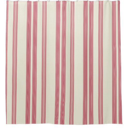 Rideaux De Douche Rayures verticales roses minces outre de l'arrière (Devant)
