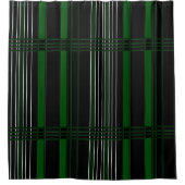 Rideaux De Douche Rayures verticales vertes (Devant)