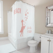 Rideaux De Douche Reach for the Stars Rose Parties scintillant Girl (En situation)