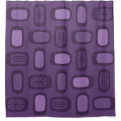 Rideaux De Douche Rectangles arrondies MCM du milieu du siècle (Devant)