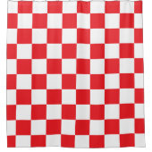 Rideaux De Douche Red and White Checkered (Devant)