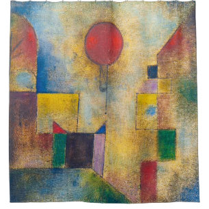 Rideaux De Douche Red Balloon Paul Klee