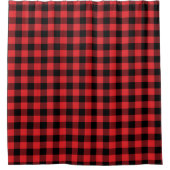 Rideaux De Douche Red Flannel Buffalo Check Motif (Devant)