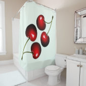 Rideaux De Douche Red Sweet Cherries (En situation)