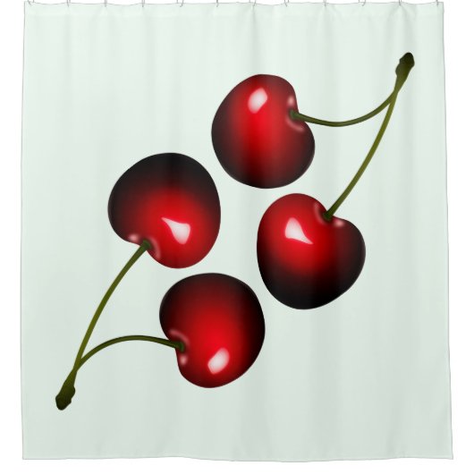 Rideaux De Douche Red Sweet Cherries (Devant)