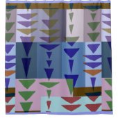 Rideaux De Douche Redman4u2 Geometric Graphic Motif Modern Trend  (Devant)