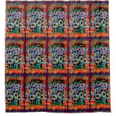 Rideaux De Douche Redman4u2 Geometric Graphic Motif Modern Trend  (Devant)