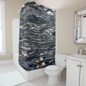 Rideaux De Douche Réflexion des vagues d'eau du lac (En situation)