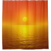 Rideaux De Douche Réflexion du coucher de soleil (Devant)