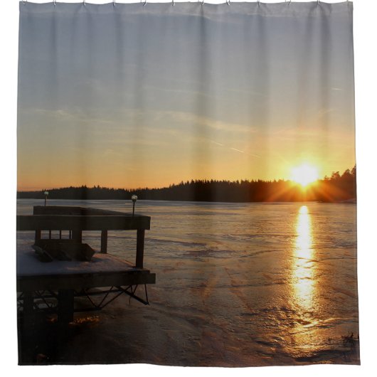 Rideaux De Douche Réflexion gelée (Devant)