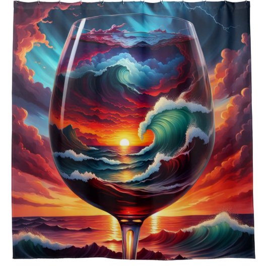 Rideaux De Douche "Réfraction de Rhapsody" (Devant)