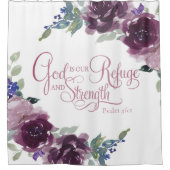 Rideaux De Douche Refuge et résistance fleuri violet (Devant)