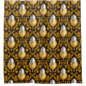 Rideaux De Douche Regal Gold Acorn - Luxuriant Royal Design (Devant)