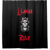 Rideaux De Douche Règle des lamas de Punk Rock (Devant)