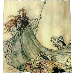 Rideaux De Douche « Reine des fées » par Arthur Rackham
