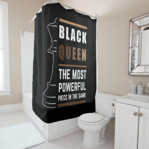 Rideaux De Douche Reine Noire La Pièce La Plus Puissante Dans Le Jeu