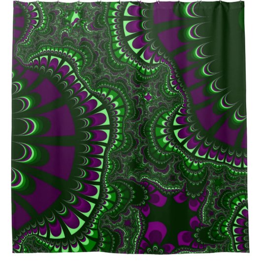 Rideaux De Douche Remix vert pin (Devant)