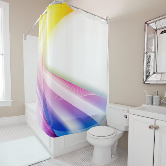 Rideaux De Douche Remous abstrait 1 (En situation)