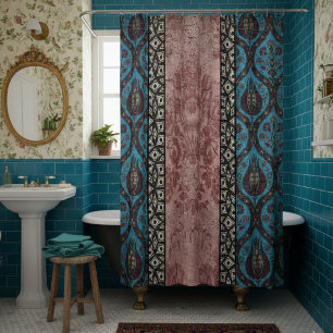 Rideaux De Douche Renaissance gothique : Vintages rayures inspirées