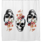 Rideaux De Douche Renaissance - Les crânes fleurissent (Devant)