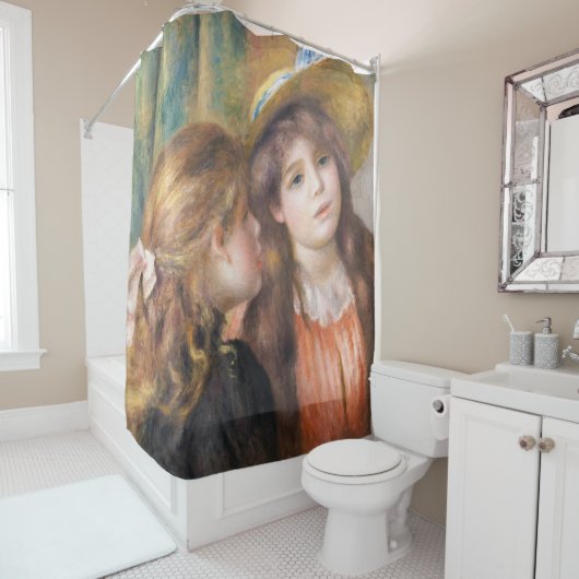 Rideaux De Douche Renoir - Portrait de deux petites filles (En situation)