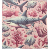 Rideaux De Douche Requin vintage sans joint (Devant)