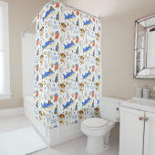 Rideaux De Douche Requins et pirates singes (En situation)