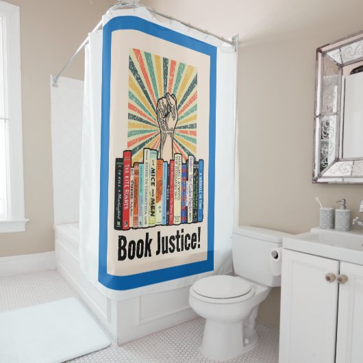 Rideaux De Douche Réservez Justice ! (En situation)