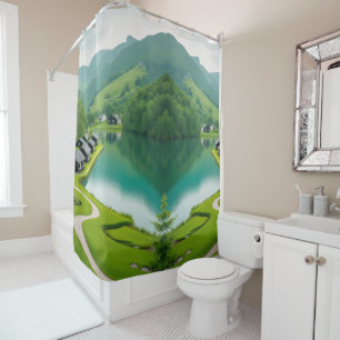 Rideaux De Douche "Respire les montagnes - Pittoresque