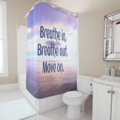 Rideaux De Douche Respirer, sortir, avancer, motiver (En situation)