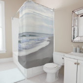 Rideaux De Douche Ressacs et plage sablonneuse (En situation)