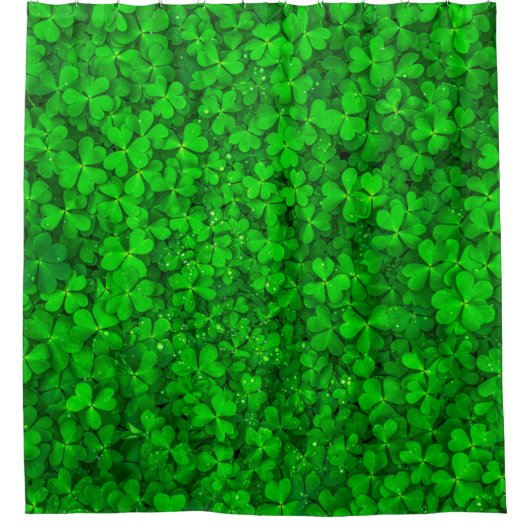 Rideaux De Douche Ressort shamrock vert feuille (Devant)