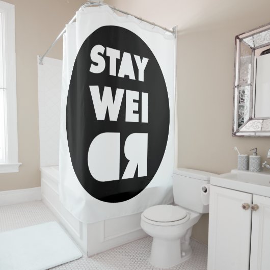Rideaux De Douche Reste bizarre (En situation)