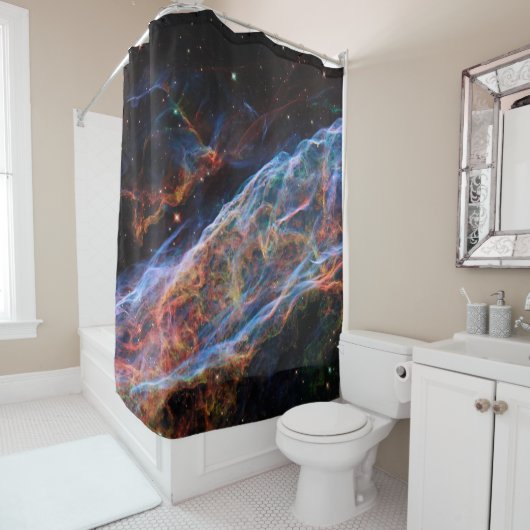 Rideaux De Douche Restes de supernova de la nébuleuse du Voile Téles (En situation)