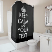 Rideaux De Douche Restez calme et continuez - Créez votre propre (En situation)