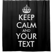 Rideaux De Douche Restez calme et continuez - Créez votre propre (Devant)